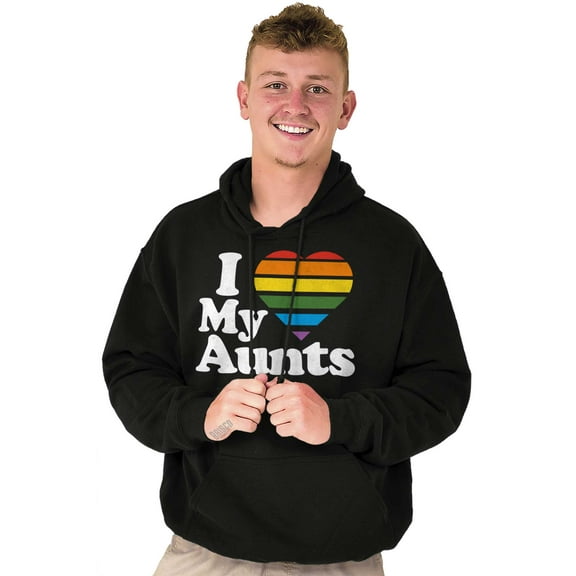 I Love My Aunts LGBTQ Gay Pride Hoodie Sweatshirt Women Men Brisco Brands S