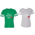 thumbnail image 1 of I Love My Awesome Husband Wife Matching Couple Cotton Jerseys (Men Green / Women Heather) (Men S / Women XL), 1 of 3