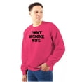 thumbnail image 1 of I Love My Awesome Wife Cute Husband Men's Big & Tall Crewneck Sweatshirt Brisco Brands 4X, 1 of 5