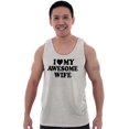 thumbnail image 1 of I Love My Awesome Wife Cute Husband Tank Top Sleeveless Tee Men Brisco Brands S, 1 of 6