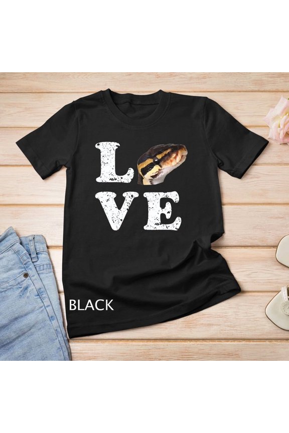 I Love My Ball Python Pet Snake Lovers Reptile Graphic T Shirt,for unisex up to 5XL
