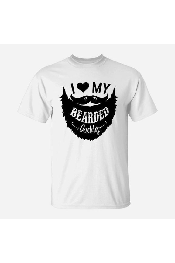 I Love My Bearded Daddy Funny Gift TShirt