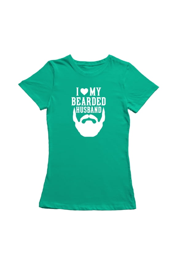 I Love My Bearded Husband Graphic Women's T-shirt