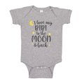 thumbnail image 1 of I Love My Bibi To The Moon And Back Baby Bodysuit One Piece NB Athletic Heather, 1 of 3