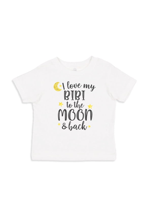 I Love My Bibi To The Moon And Back Toddler T-Shirt 4T White