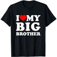 thumbnail image 1 of I Love My Big Brother Heart T-Shirt, 1 of 5