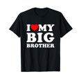 thumbnail image 1 of I Love My Big Brother Heart T-Shirt, 1 of 5
