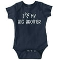 thumbnail image 1 of I Love My Big Brother Younger Sibling Romper Boys or Girls Infant Baby Brisco Brands 18M, 1 of 6
