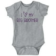 thumbnail image 1 of I Love My Big Brother Younger Sibling Romper Boys or Girls Infant Baby Brisco Brands 18M, 1 of 6