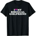 thumbnail image 1 of I Love My Bisexual Girlfriend T-Shirt, 1 of 5