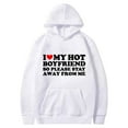 thumbnail image 1 of I Love My Boyfriend Hoodies for Women Trendy Long Sleeve Valentines Pullover Sweatshirt Casual Sweater Shirts, 1 of 2
