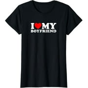 I Love My Boyfriend Shirt I Heart My Boyfriend Shirt BF T-Shirt