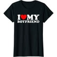 thumbnail image 1 of I Love My Boyfriend Shirt I Heart My Boyfriend Shirt T-Shirt for Women, 1 of 3