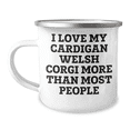 thumbnail image 1 of I Love My Cardigan Welsh Corgi More Than Most People Gifts from Mom to Cardigan Welsh Corgi Dog Lover - Cardigan Welsh Corgi Dog Camping Mug, 1 of 4
