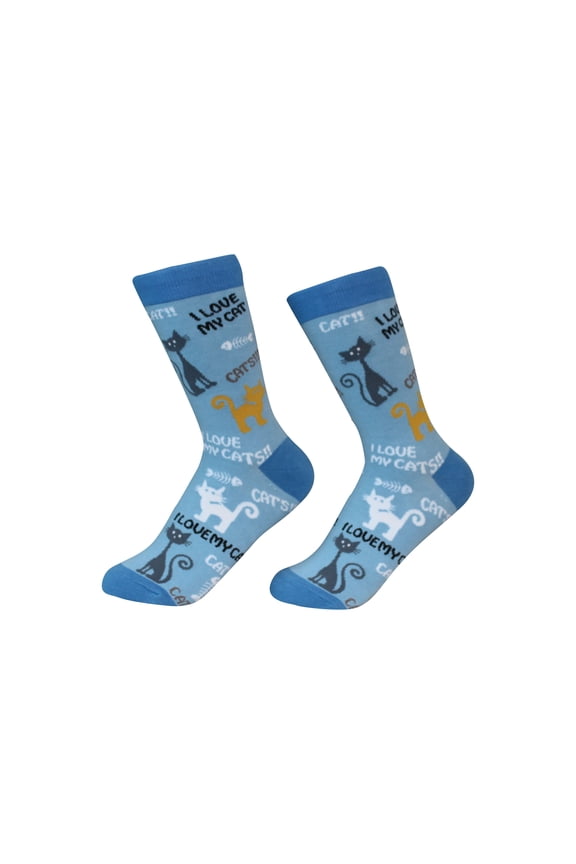 I Love My Cat Breed Socks Unisex Sock Daddy by E&S Pets