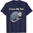 thumbnail image 1 of I Love My Cat Funny Opossum Vintage Unisex T-Shirt for Men Women Kids Toddler,Navy Color,Size 2XL, 1 of 5