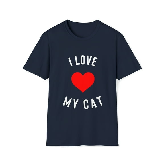 I Love My Cat T-Shirt, Gift For Cat Lover, Cat Owner Tee Shirt