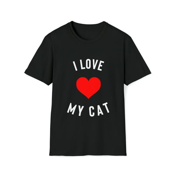 I Love My Cat T-Shirt, Gift For Cat Lover, Cat Owner Tee Shirt