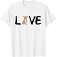 thumbnail image 1 of I Love My Chihuahua Dog Chihuahua Heart Chihuahua Love T-ShirtMen's and women's gift, black and white T-shirt, size: Extra large S-4XL, 1 of 4