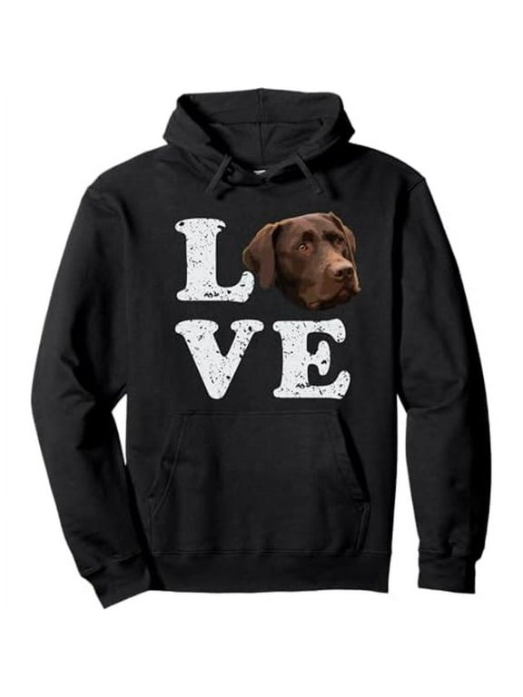 I Love My Chocolate Lab Hoodie | Labrador Retriever Dog Gift Pullover Hoodie