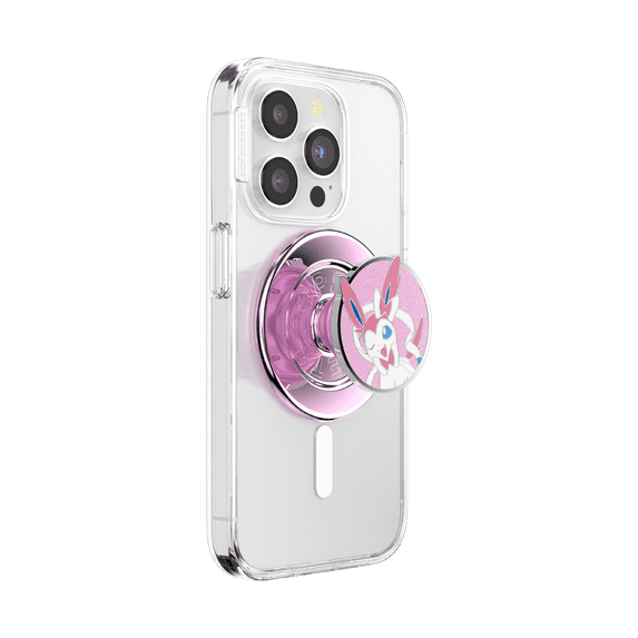 PopSockets MagSafe Phone Grip with Kickstand and Swappable Top - Enamel Sylveon Wink