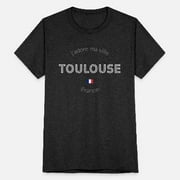 I Love My City - Toulouse - France Unisex Tri-Blend T-Shirt
