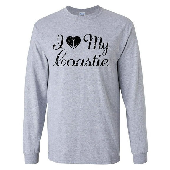 I Love My Coastie Long Sleeve T-Shirt