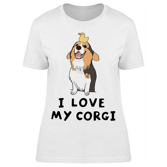 I Love My Corgi! T-Shirt Women -Image by Shutterstock, Female Medium