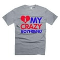 thumbnail image 1 of I Love My Crazy Boyfriend Shirt Valentine's Day Shirt Funny Girlfriend Shirts Relationship Shirts, 1 of 6