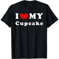 thumbnail image 1 of I Love My Cupcake, I Heart My Cupcake T-Shirt, 1 of 4