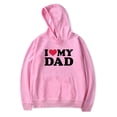 thumbnail image 1 of I Love My Dad Hoodies Merch For Men/Women Unisex Long Sleeve Winter Fashion Pullover Hooded Sweatshirt, 1 of 3