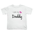 thumbnail image 1 of I Love My Daddy Cute Toddler T Shirts for Boys Girls (White, 3T), 1 of 5
