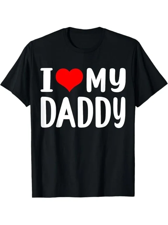 I Love My Daddy Funny Father's Day Gift for Dad Grandad Men T-Shirt
