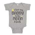 thumbnail image 1 of I Love My Daddy To The Moon And Back Baby Bodysuit One Piece NB Athletic Heather, 1 of 4