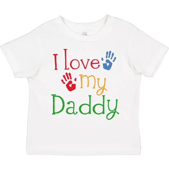 I Love My Daddy Toddler T-Shirt Childs Kids Boys Girls Cute Colorful Baby Clothing, Cute Baby Shirt, TODDLER SHORT SLEEVE TEE BELLA CANVAS 3001T