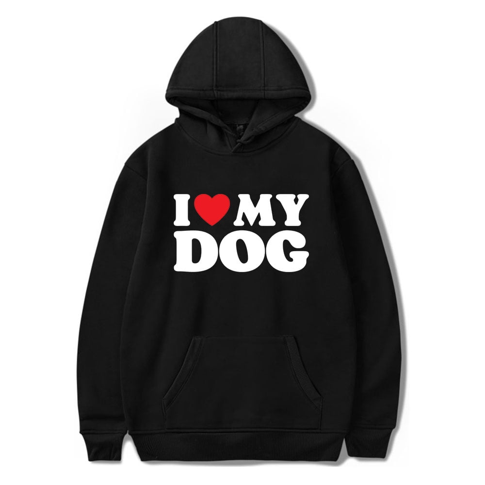 I Love My Dog Hoodies Merch For Men/Women Unisex Long Sleeve