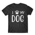 thumbnail image 1 of I Love My Dog T-Shirt 100% Cotton Premium Tee, 1 of 2