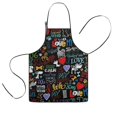 thumbnail image 1 of I Love My Dogs Art Kids Aprons for Girls and Boys,Adjustable Neck Strap Toddler Aprons for Kids Cooking Baking, 1 of 7