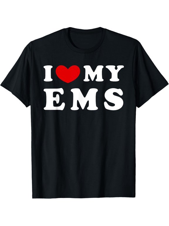 I Love My EMS Heart Emergency Services T-Shirt