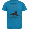 thumbnail image 1 of I Love My German Shepherd Boy Sapphire Blue Adult T-Shirt - Medium, 1 of 1
