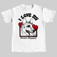 thumbnail image 1 of I Love My German Shepherd T-Shirt. (Vintage Style / Alsatian), 1 of 2