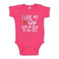 thumbnail image 1 of I Love My Gigi From My Head To My Toes Baby Bodysuit One Piece NB Cyber Pink, 1 of 3
