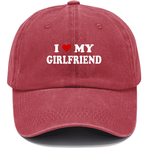 I Love My Girlfriend Hat Couple Baseball Cap