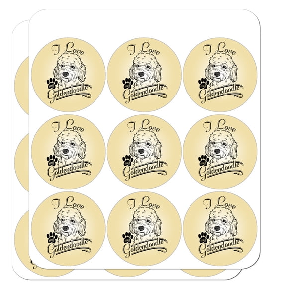 I Love My Goldendoodle Planner Calendar Scrapbooking Crafting Stickers