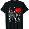 thumbnail image 1 of I Love My Golfer Husband Wife Gifts Valentines Day Shirt Black 2X-Large, 1 of 3