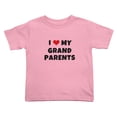 thumbnail image 1 of I Love My Grand Parents Cute Toddler Tshirts for Boys Girls (Pink, 5/6T), 1 of 5