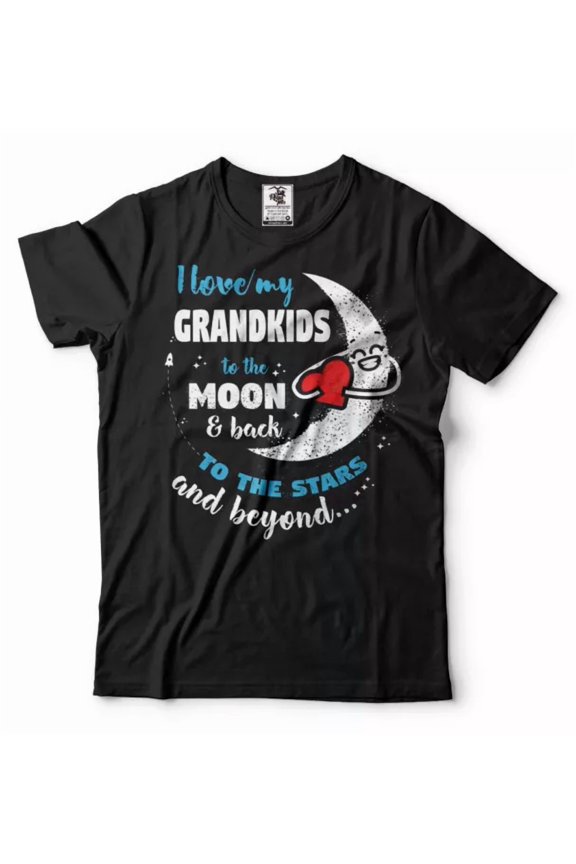 I Love My Grand T-Shirt Grandpa Grandma T-Shirt Grandmother Grandfather Tee