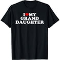 thumbnail image 1 of I Love My Granddaughter T-Shirt - Heart My Grand Daughter T-Shirt, 1 of 3