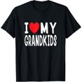 thumbnail image 1 of I Love My Grandkids Family Celebration Grandma Grandpa T-Shirt, 1 of 5