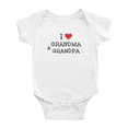 thumbnail image 1 of I Love My Grandma & Grandpa Cute Baby Romper Boy Girl Unisex, 1 of 5